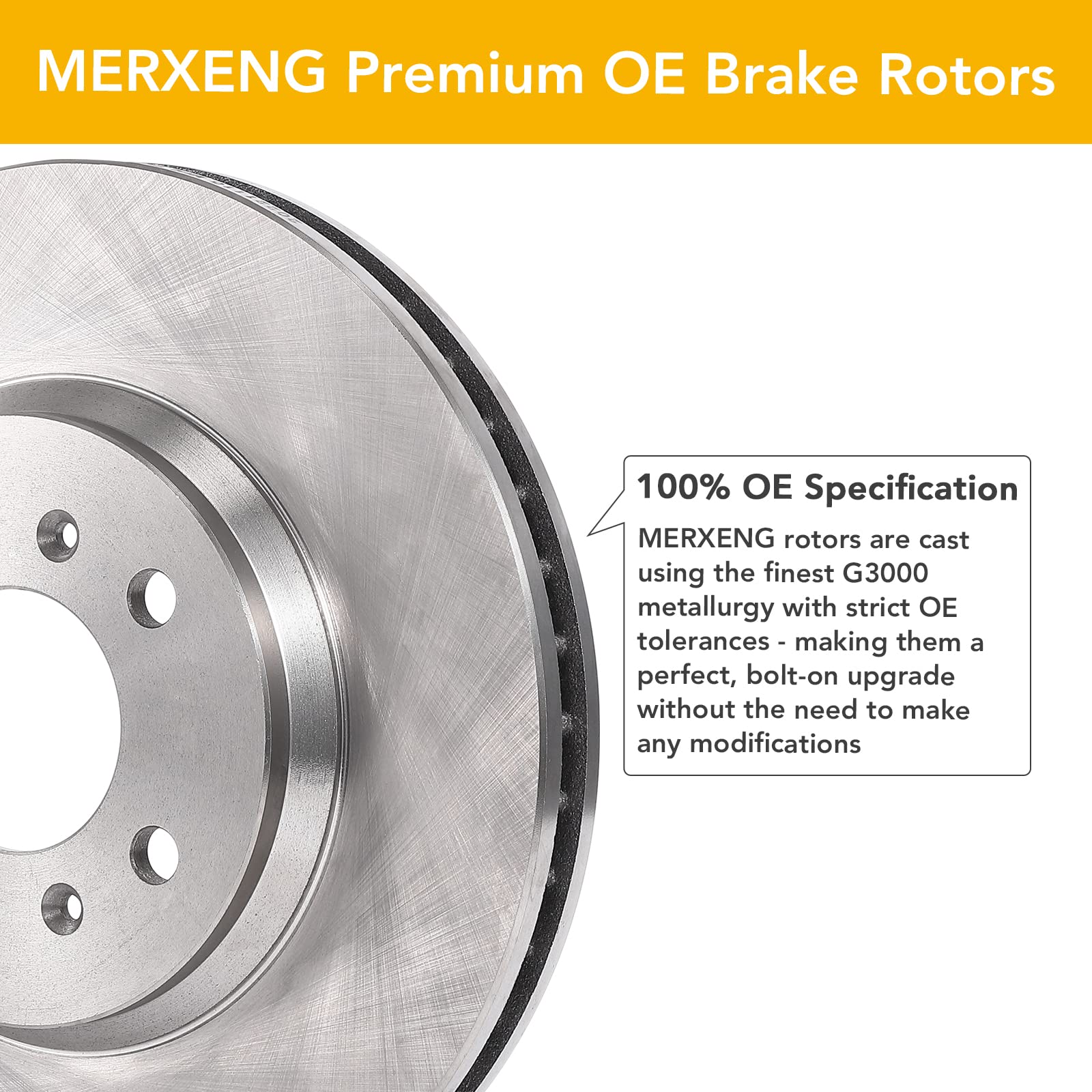 Garvee Front Brake Rotors And Pads Kit Replacement For Avalon Camry ES300H ES350 2007-2018 Ceramic Alloy Hardware