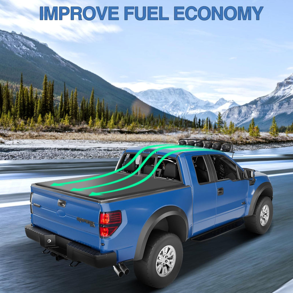 Garvee 5.5ft Black Soft Vinyl Roll-Up for '04-'23 F150