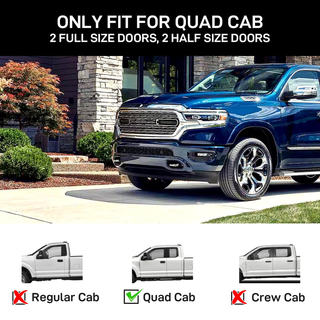 Garvee 6.5 Inch Running Boards for 2009-2018 Dodge Ram 1500 Quad Cab