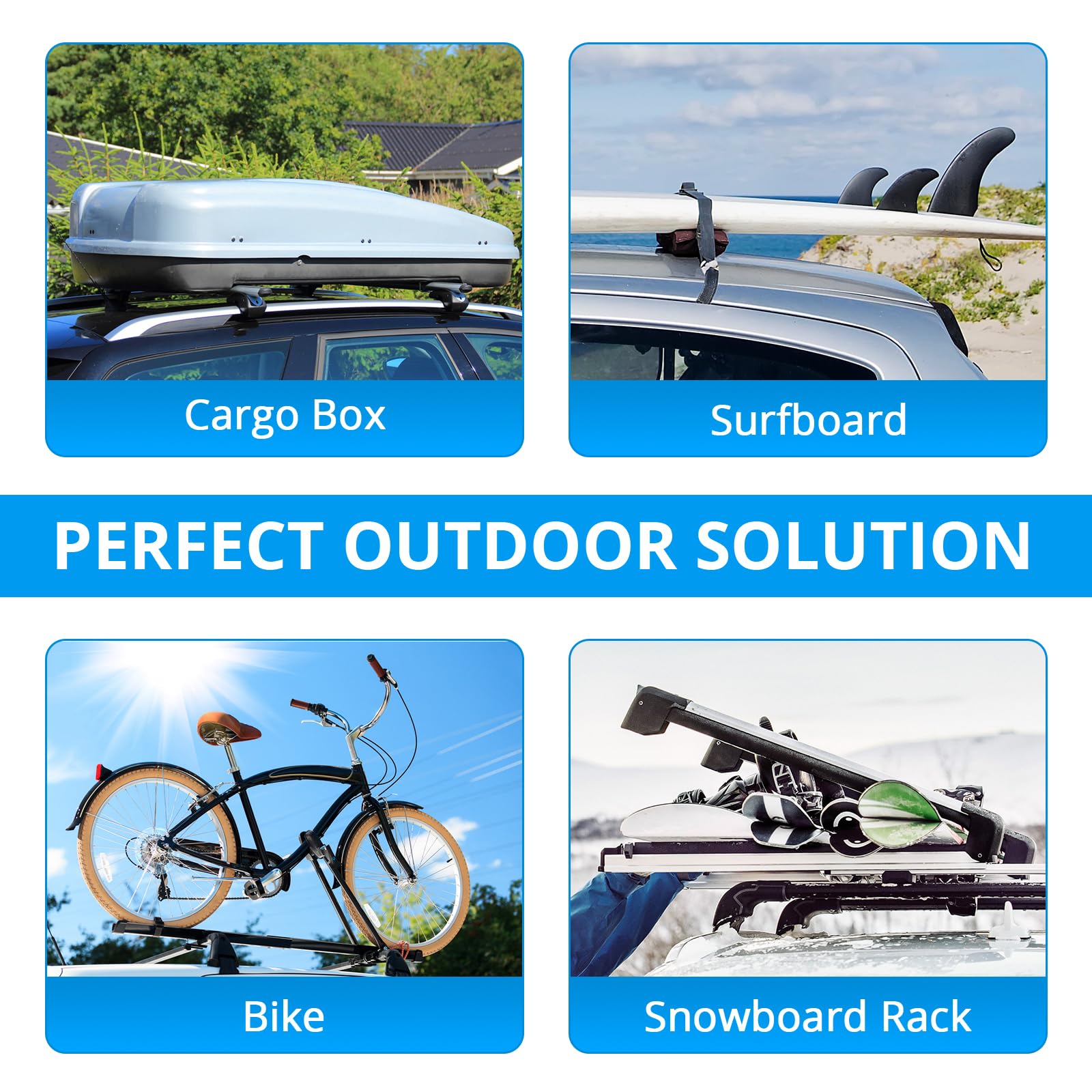 Garvee Roof Rack Cross Bar Fit for 2013-2018 Toyota RAV4, Alloy Steel