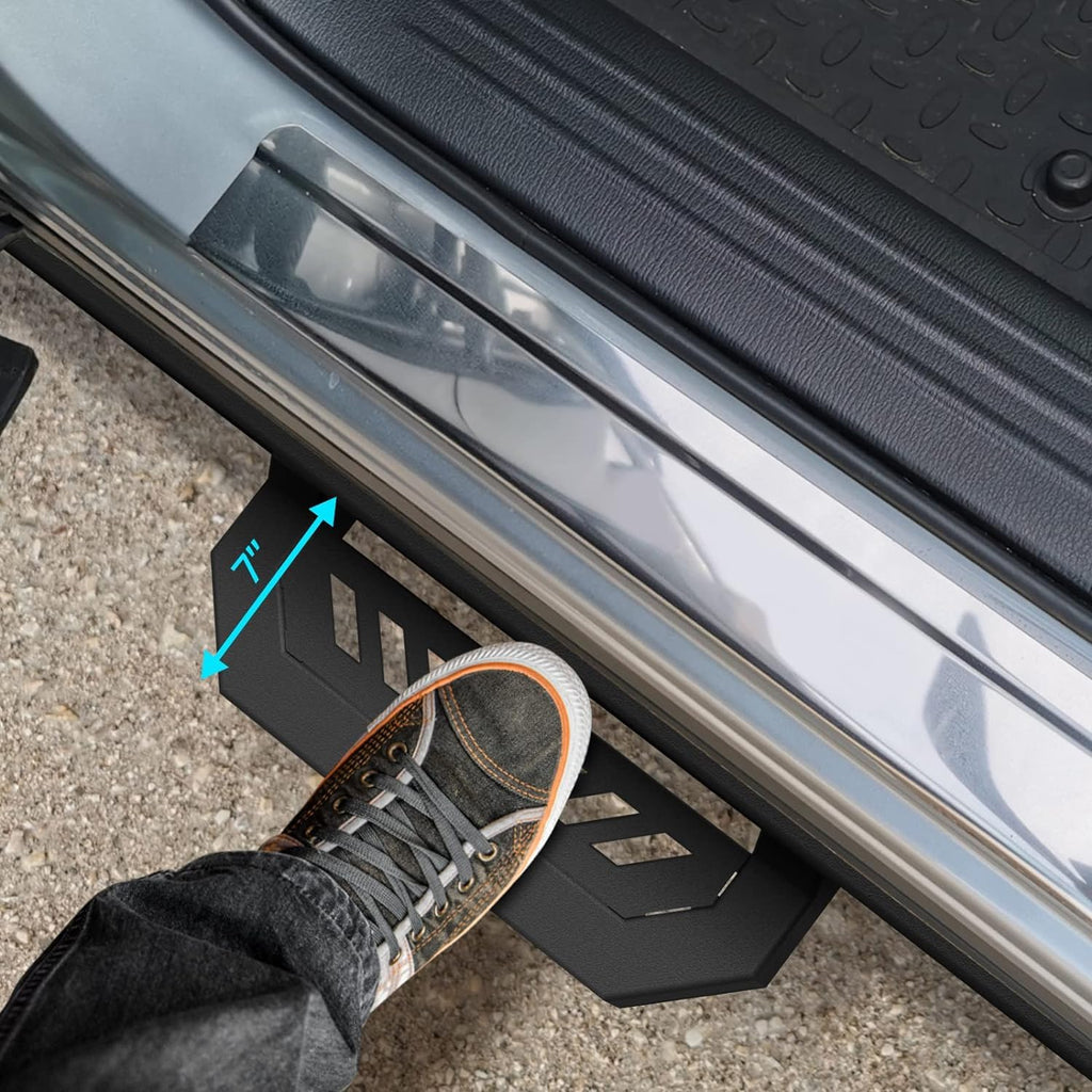 Garvee Running Board Nerf Bar Compatible with 2015-2021 F150 SuperCrew Cab 2017-2021 F250 F350 F450 F550 Super Duty Crew Cab, 7 inches, Enhanced Durability, Simple Assembly, Stylish Design