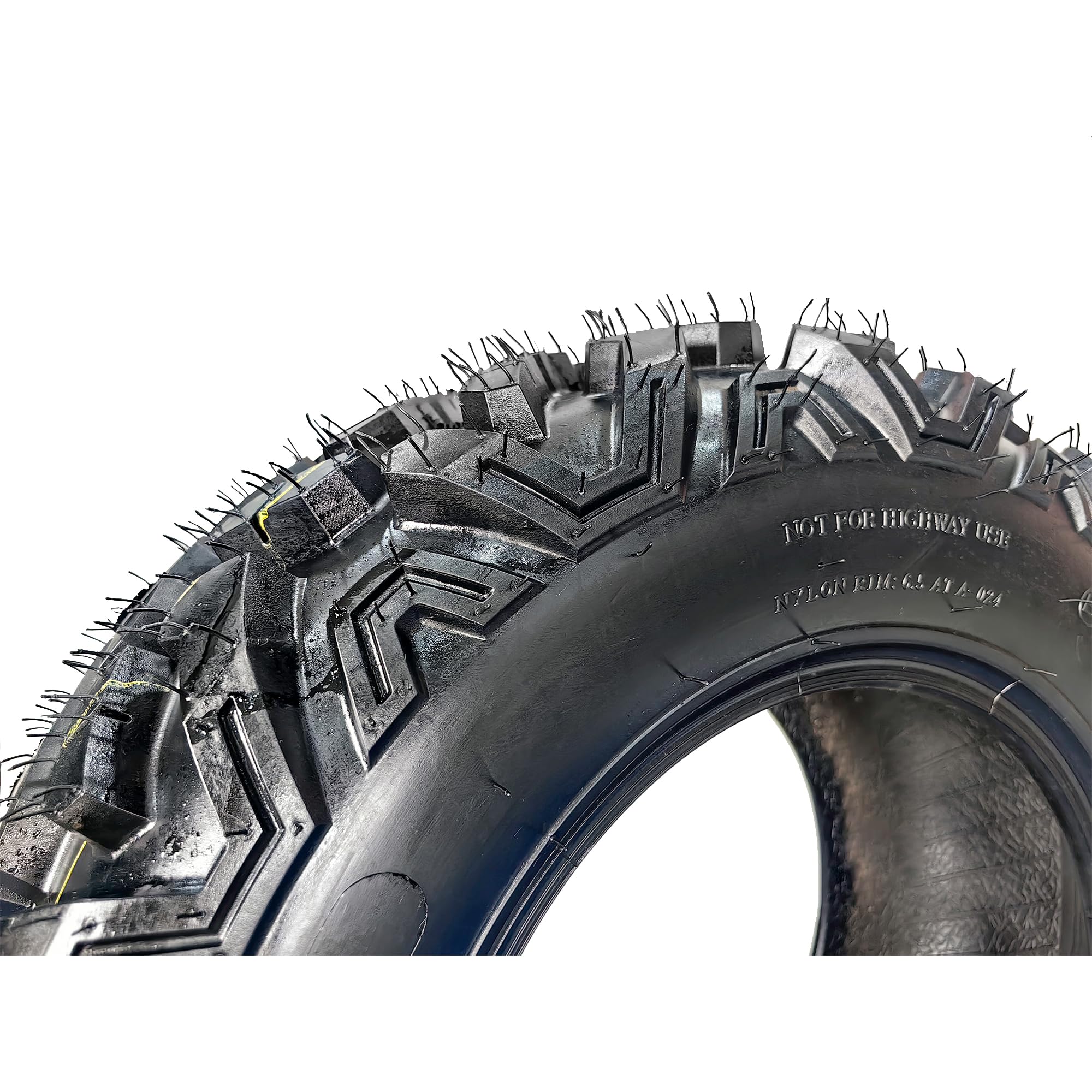 Garvee Pack of 2 25x8-12 ATV Tires 6PR Tubeless for 25x8x12 UTVs Off-Road Mud Trail Black