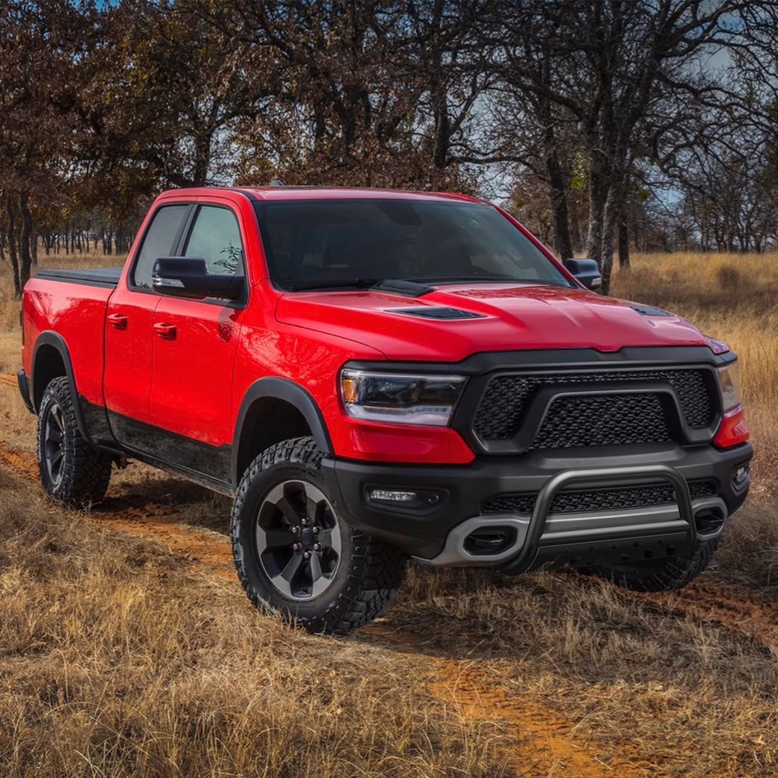 Garvee 2019-2022 Ram 1500 Bull Bar w/ Skid Plate, Front Bumper Guard