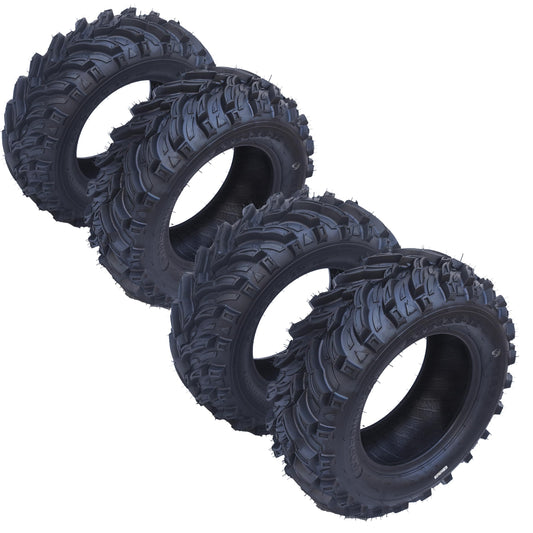 Garvee 4 Pack 24x8-12 ATV Tires 6PR All Terrain Trail Tires Tubeless Sand Mud Off-Road