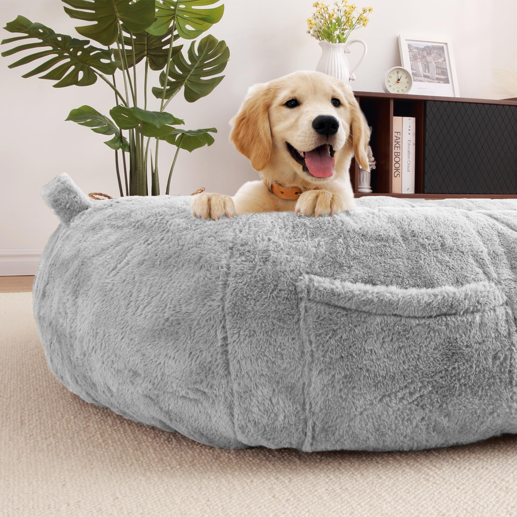 Garvee Giant Dog Bed for Men and Women, 75"x48"x14" - Washable & Plush Dog Bed for People, Suitable for Adults，Human-Sized Bed