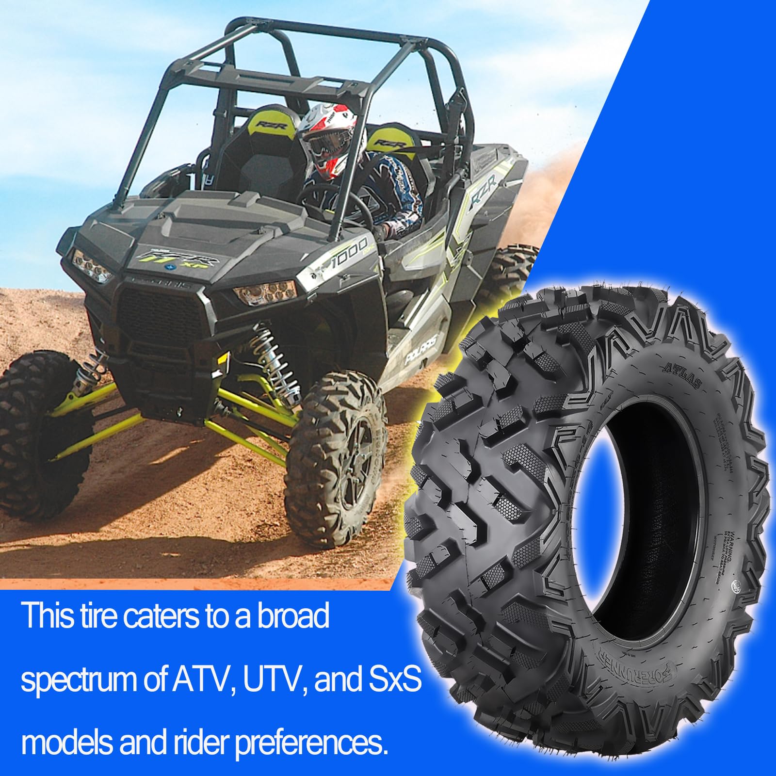 Garvee AT29x9-14 29x9x14 29x9R14 All Terrain Tires ATV UTV 6 PR Tubeless