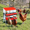 Garvee Nesting Boxes for Chickens, 6 Compartment Roll Away Nesting Box with Egg Collection, Perch, Lid Cover for Egg Protection, Wall Mount/Free Standing Nest Box for Chickens