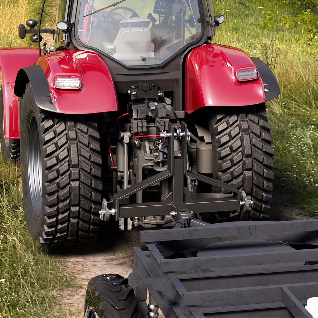 Garvee 3 Point Quick Hitch Receiver,2" Receiver Quick Hitch Compatible Category 1 Tractor,Heavy Duty 3 Point Hitch Farm Equipment and Subcompact Trailer Hitch Attachments
