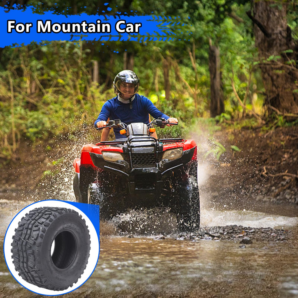 Garvee Set of 2 ATV UTV all-terrain Tires 22X8-10 4PR, Oblique Construction Non-Directional Tread Pattern QD-115, Pair of 2 UTV Tires for Suitable for Mud, Gravel, Sand, Rocky