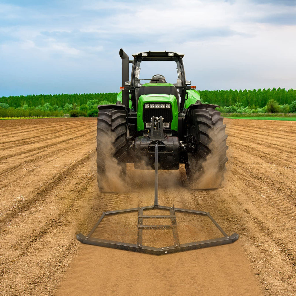 Garvee Driveway Drag Grader Harrow with 2 Adjustable Bars - 90 Inch