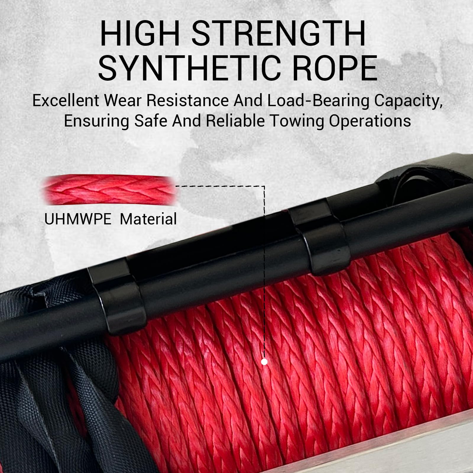 Garvee 10000 lbs 12V Electric Winch - IP67 Waterproof Off-Road Truck Winch with 85ft Synthetic Rope/Steel Cable, Wireless Remote, Heavy-Duty for Towing UTV, ATV, SUV, and 4x4 Vehicles