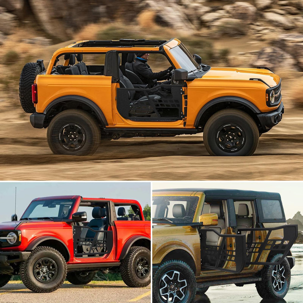 Garvee Tubular Half Doors for 2021-2023 Ford Bronco 2 Door