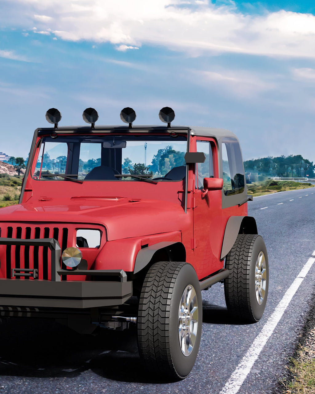Garvee 4 PCS Flat Front & Rear Fender Flares Fits For 1987-1995 Jeep Wrangler YJ, Off-Road Metal Steel Wheel Liner, Textured black