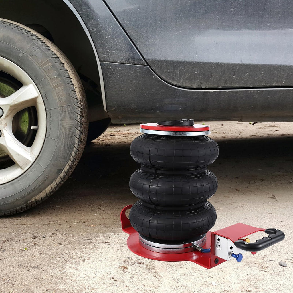 Garvee 3 Ton 6600lbs Triple Bag Air Jack, 15.75" Lift, Non-Slip Handle