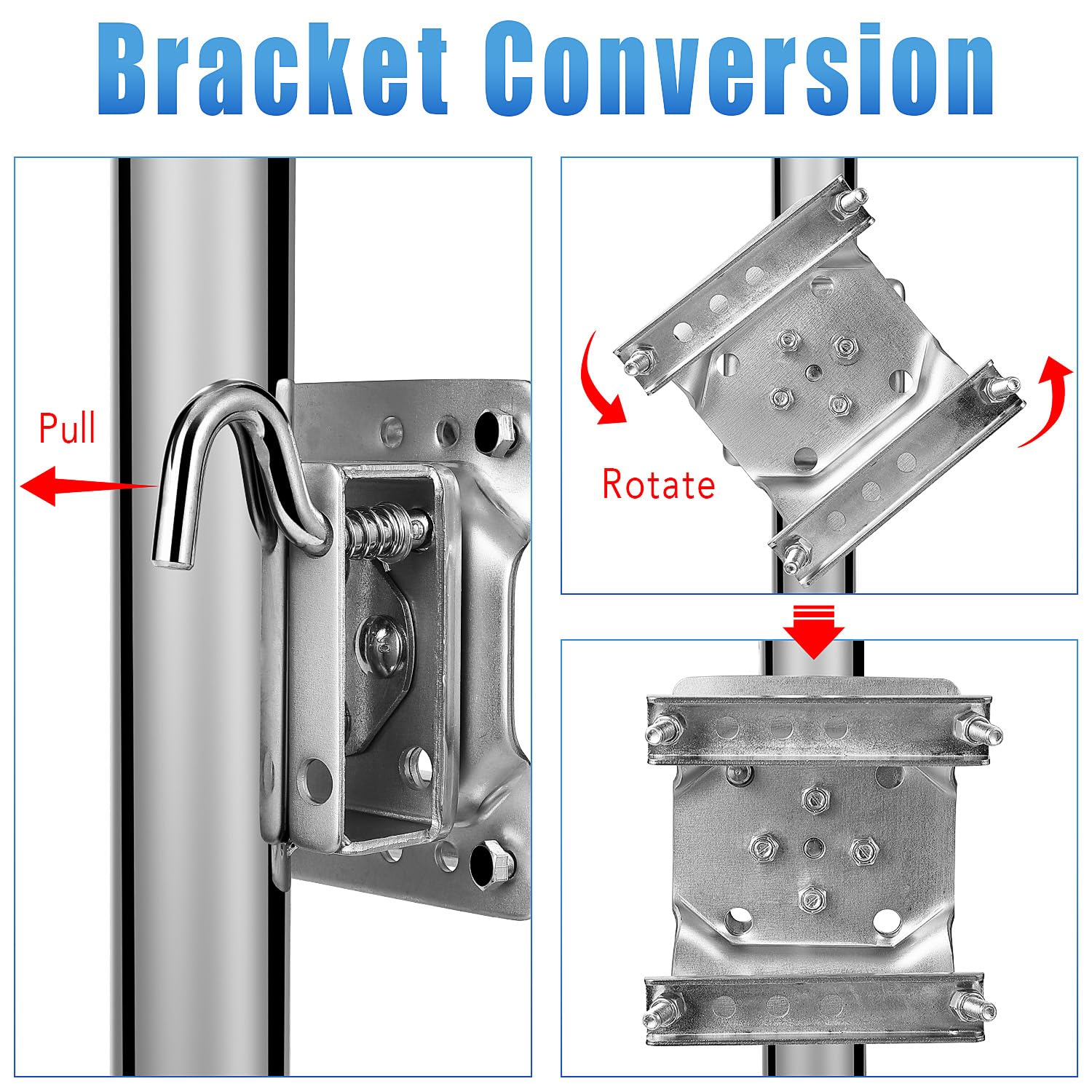Garvee 1500 lbs Boat Trailer Jack with 6 Inch Dual Wheel, Heavy Duty Swivel Trailer Jack 13 inches Lift, Zinc-Plated Finish for Boat, RV, Trailer, Camper