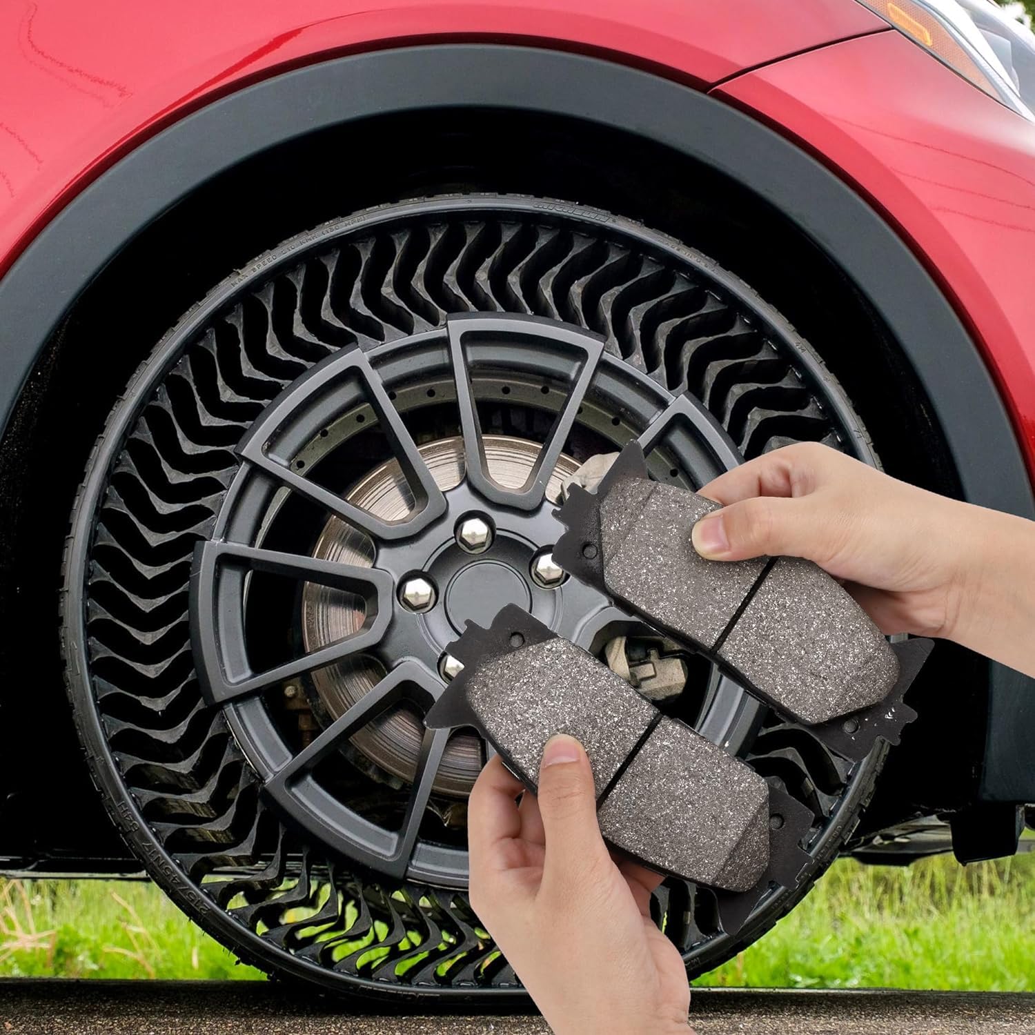Garvee MERXENGFront Brake Pads with Hardware, 4 PCS Ceremic Brake Pads Set fit for LEXUS HS250h 2010-2012 All Models, SCION xD 2008-2014 All Models, TOYOTA COROLLA 2009-2019 All Models