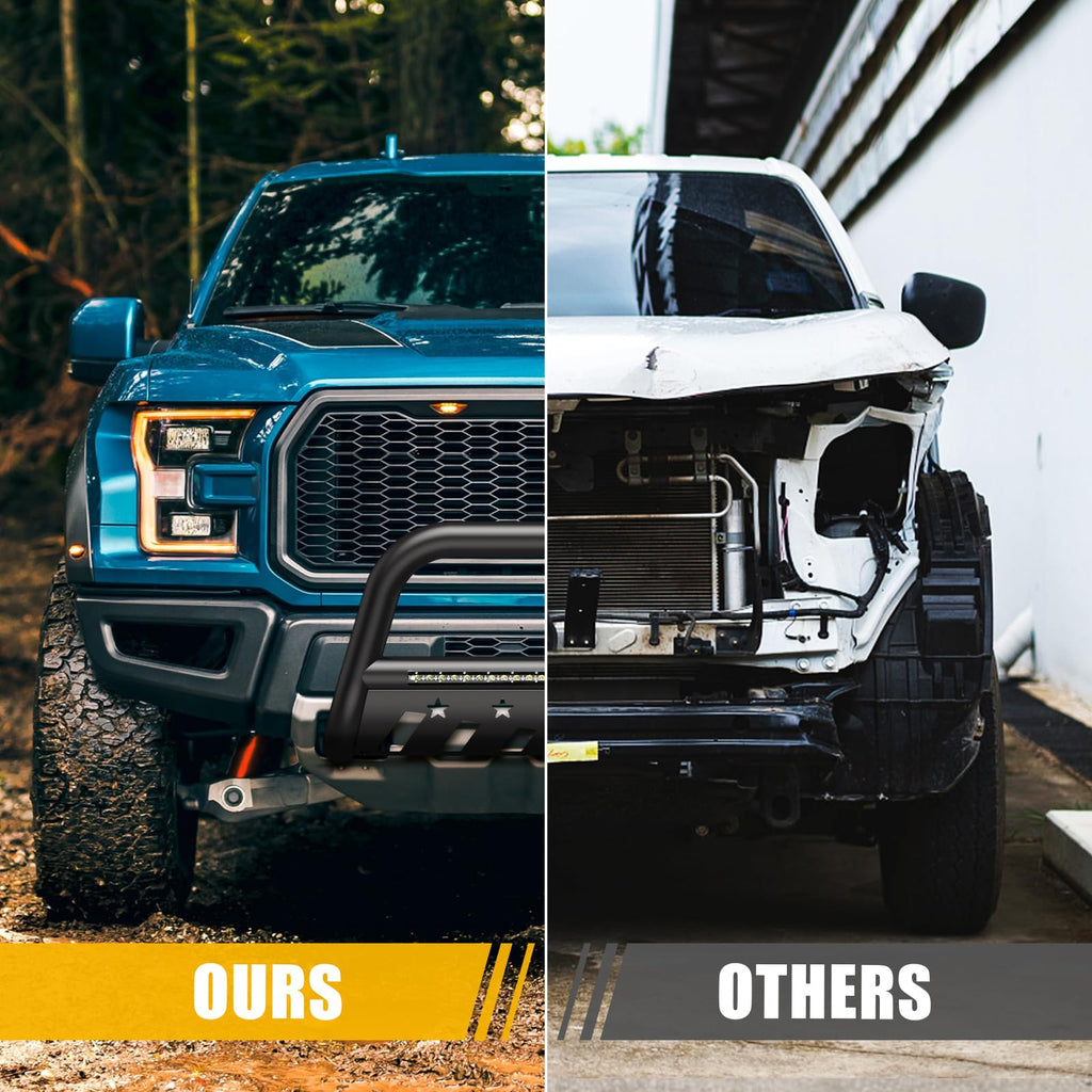 Garvee LED Bull Bar Wide Compatibility Solid and Durable Steel Protects Vehicle Waterproof LED Easy Install