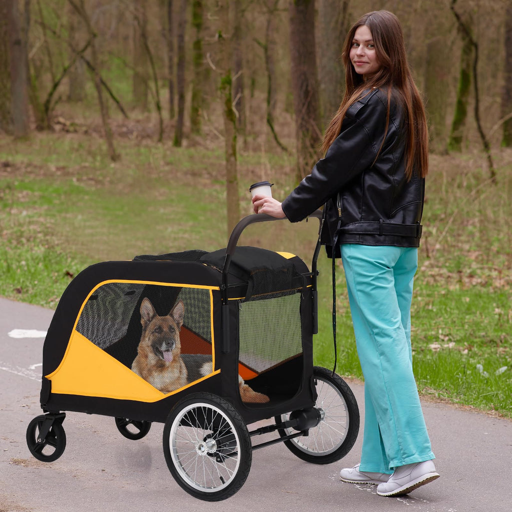Garvee Dog Stroller for Large Pet Jogger Stroller with 4 Wheel