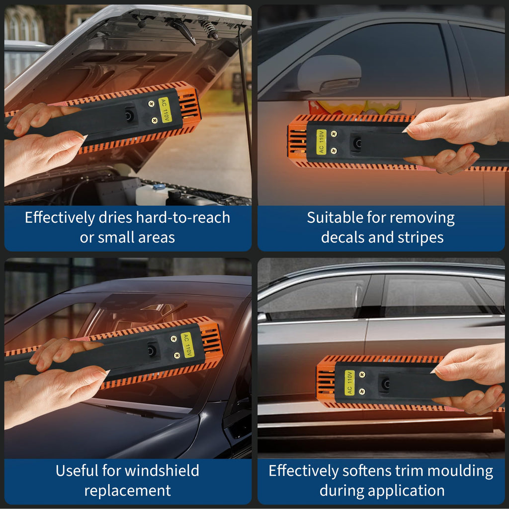 Garvee Professional 1000W Infrared Paint Curing Lamp Handheld Short Wave Heater for Automotive Spot Repair Large 0.23m² Area Lightweight Fast Drying