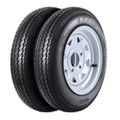 Garvee 4.80-12 Trailer Tires, 2 Pack, Load Range C 6PLY, 12"x4" Rims 4 Lug on 4", Max Load 990 LBS @ 90 PSI, Durable All-Purpose Design for Utility, Cargo & Boat Trailers