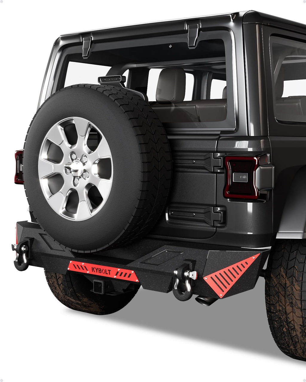 Garvee Front & Rear Bumper for 2018-2023 Jeep Wrangler JL/Unlimited JLU, Heavy-Duty Steel, Easy Install, Off-road Ready