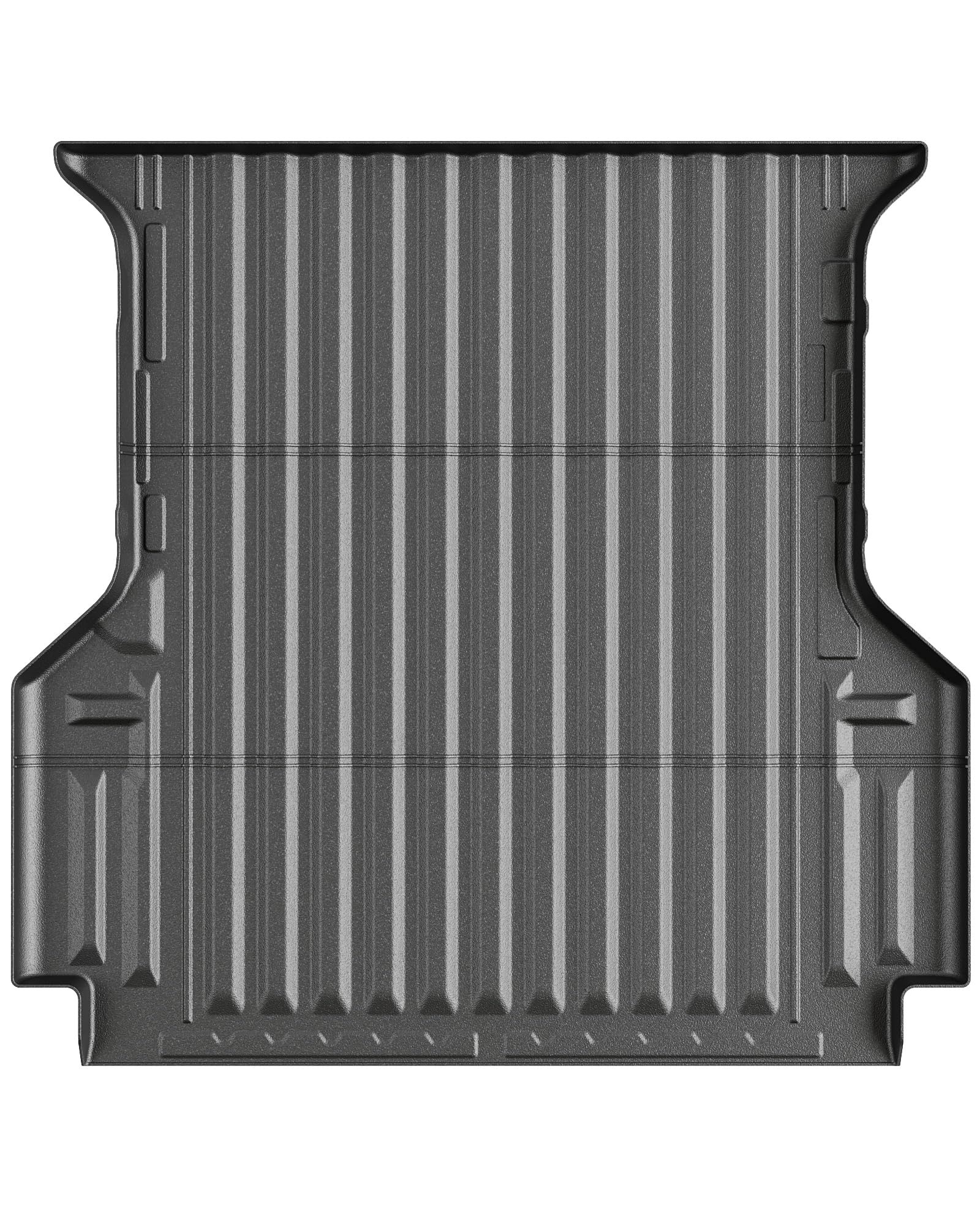 Garvee Truck Bed Mat for 2024 Ford Ranger 5 FT Bed, All Weather TPE Heavy Duty Pickup Ranger Bed Tray Liner Cargo Mats