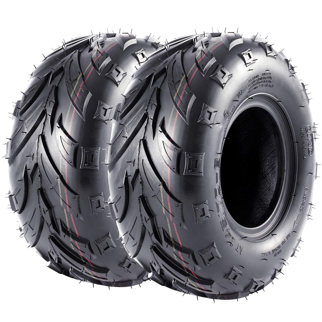 Garvee 145 70-6 ATV Tires 145/70-6 Mini Bike Tires 145 70 6 ATV & Go Kart Street Mini Bike Tires, 4Ply Tubeless Off-road Tires, Set of 2