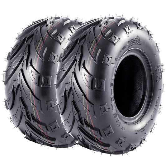 Garvee 145 70-6 ATV Tires 145/70-6 Mini Bike Tires 145 70 6 ATV & Go Kart Street Mini Bike Tires, 4Ply Tubeless Off-road Tires, Set of 2