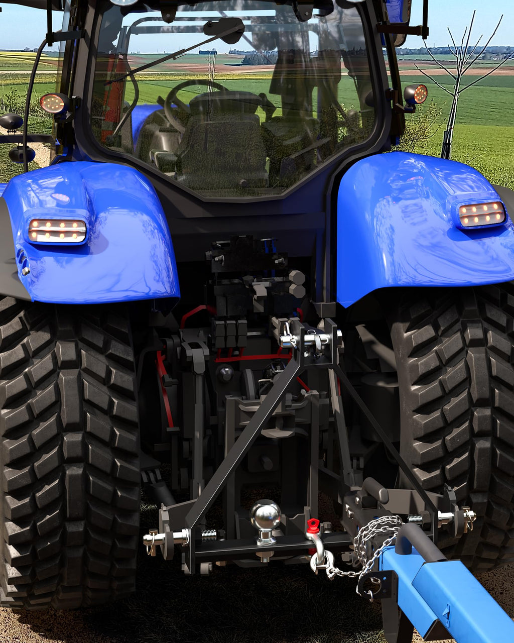 Garvee 3 Point Hitch Receiver with 2 Trailer Hitch Balls for Category 1, Compatible with Kubota, BX, LM25H, WLM Tractor, NorTrac, Yanmar, Kioti, Cat, John Deere