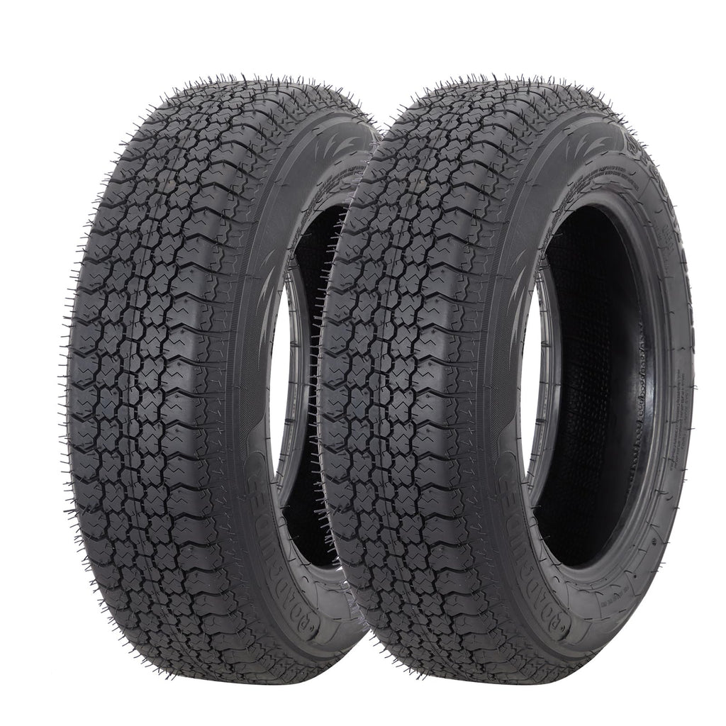 Garvee ST225/75D15 6PR Trailer Tires, 6PR Load Range C, 15in Fuel-saving Designed Trailer Tires 225 75 15 for Travel/Camper/Landscape/Cargo/Utility/Boat/Horse/Farm/Hauler Trailer(Pack of 2)