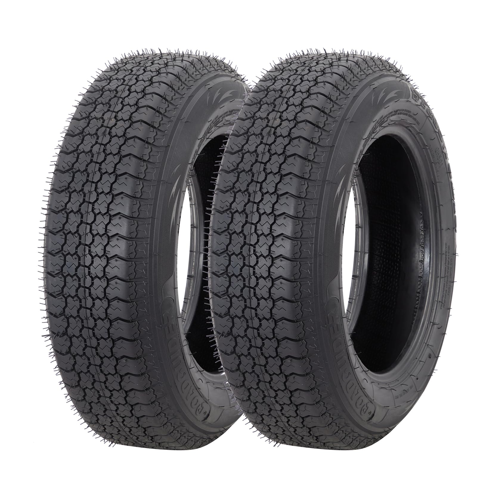 Garvee ST225/75D15 6PR Trailer Tires, 6PR Load Range C, 15in Fuel-saving Designed Trailer Tires 225 75 15 for Travel/Camper/Landscape/Cargo/Utility/Boat/Horse/Farm/Hauler Trailer(Pack of 2)