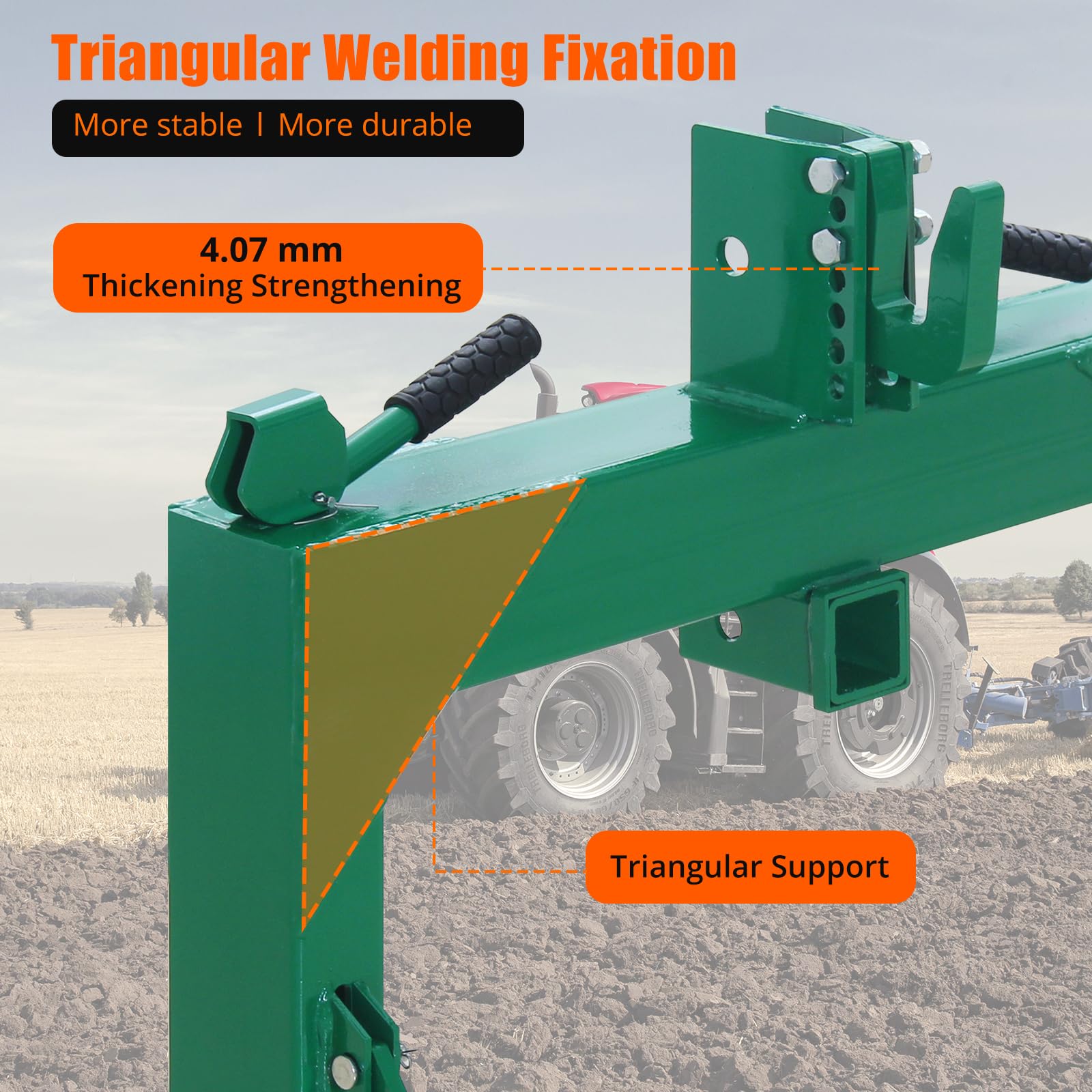 Garvee 3 Point Quick Hitch 3000 LBS Lifting Capacity Tractor - Green
