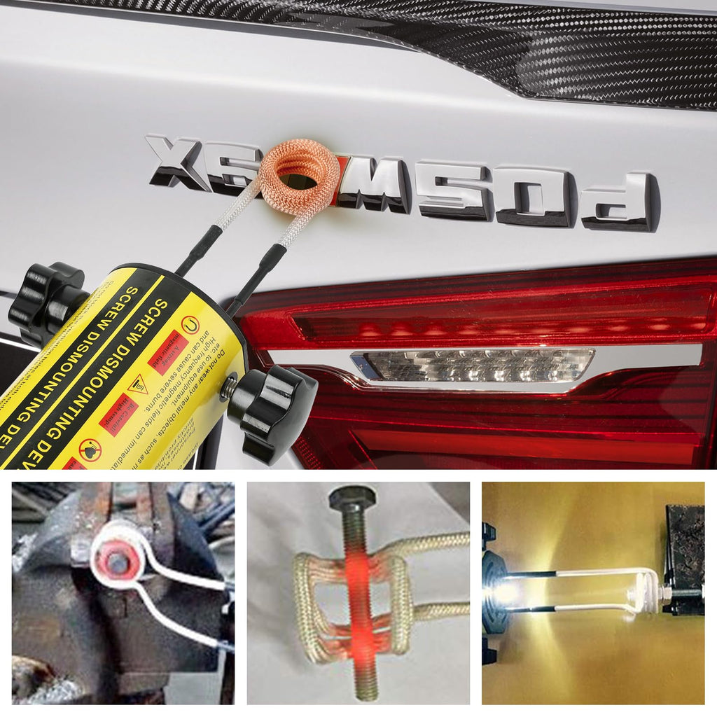 Garvee Magnetic Induction Heater Kit - 1500W 110V, Automotive Flameless Heat, Handheld Rusty Screw Removal, High Efficiency, Compact Design