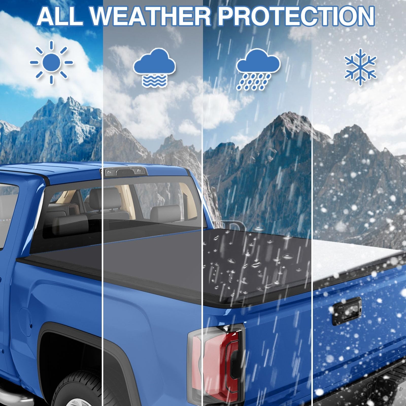 Garvee 5.8ft Quad Fold Soft Cover for 19-23 Silverado