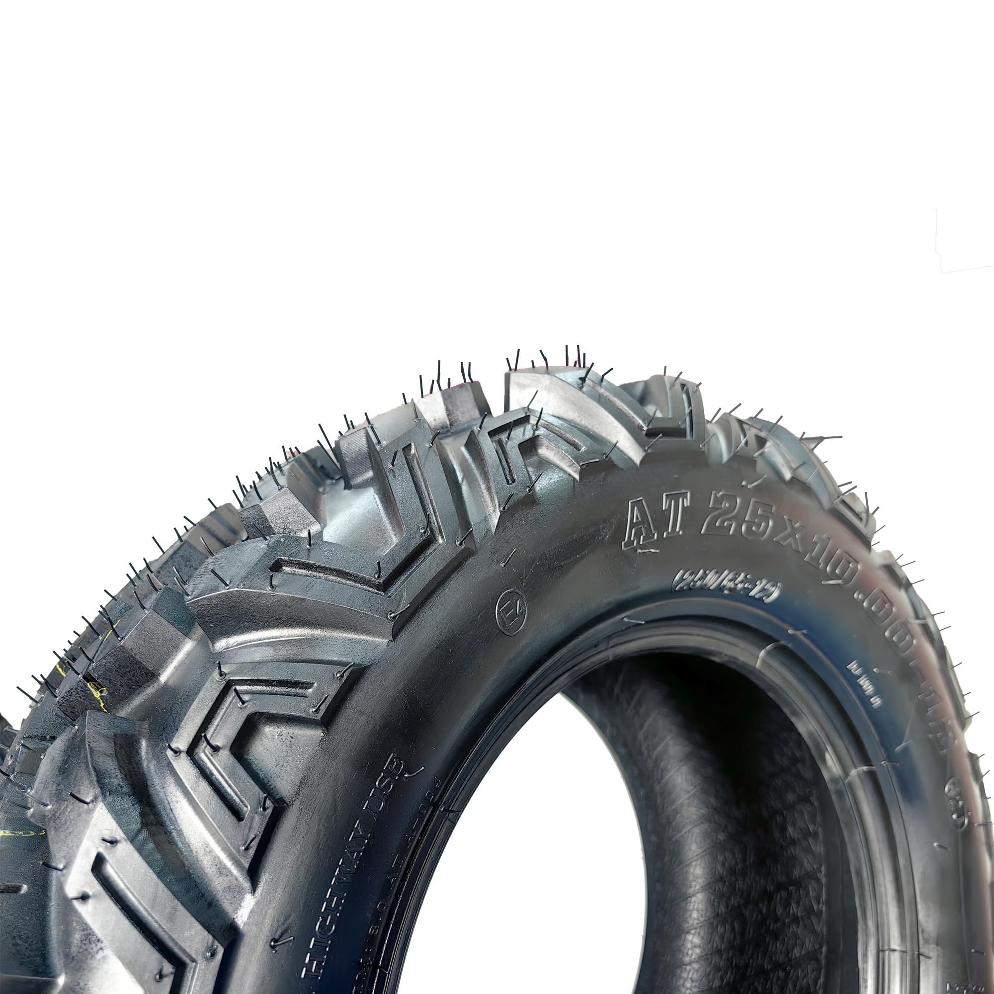 Garvee 25x10-12 ATV UTV Tires 6PR All-Terrain Heavy Duty Tubeless for Trail Mud Rock 25x10-12 12 Rim Black