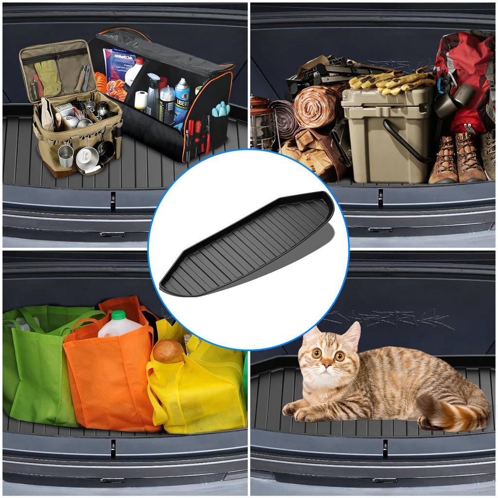 Garvee Frunk Mat for 2024 Tesla Cybertruck - All-Weather TPE Cargo Protector, Durable and Easy to Clean (Black)