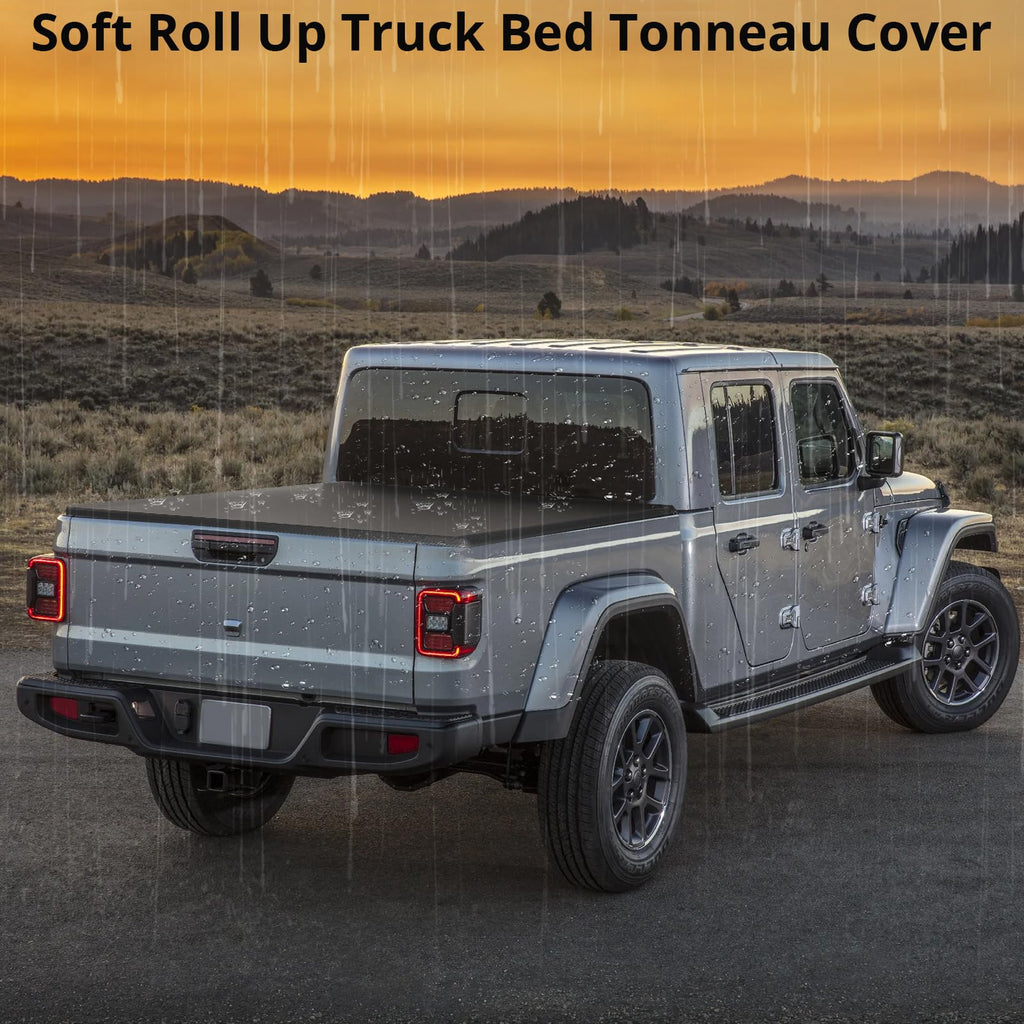 Garvee Soft Truck Bed Tonneau Cover for Ford Maverick 4.6ft Soft Roll Up Tonneau Cover Waterproof Compatible with 2022-2025 Ford Maverick 4.6ft Bed