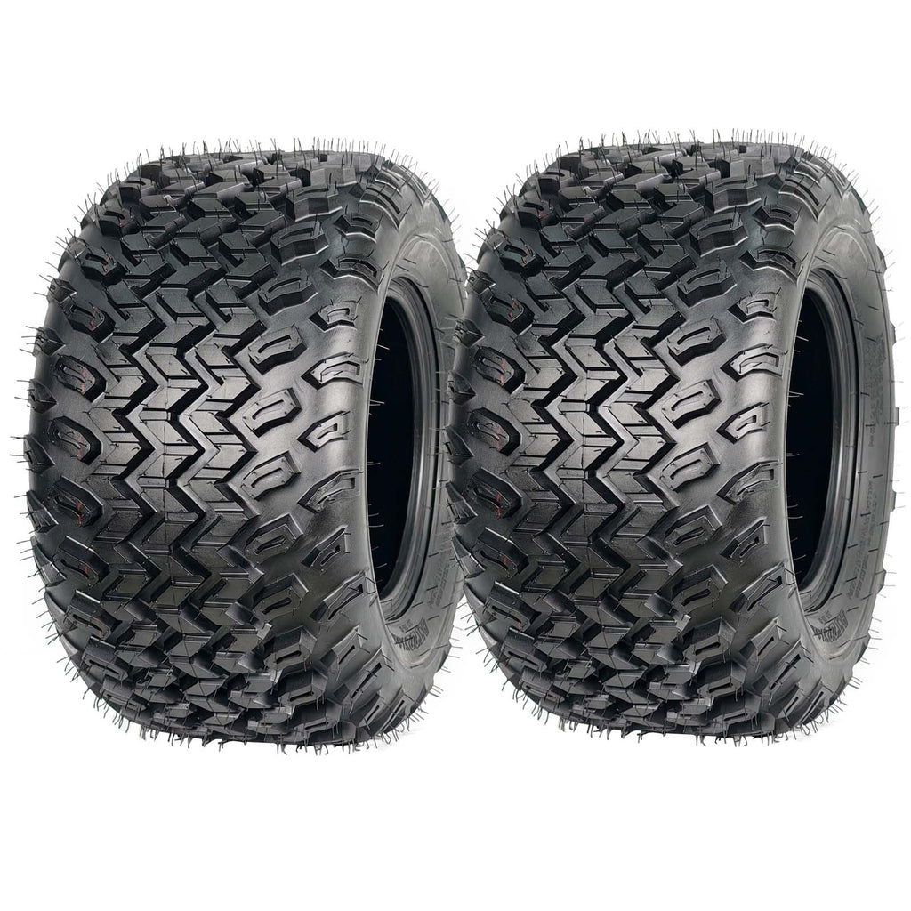 Garvee 22x11-10 ATV All Terrain Tires Rear Heavy Duty 4 PR Tubeless for UTV Side By Side Off-Road Adventures, Black