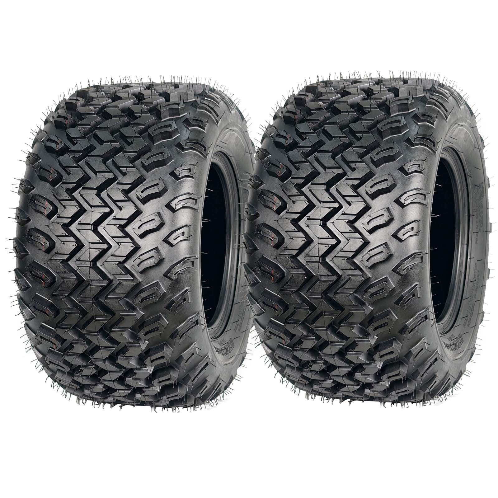 Garvee 22x11-10 ATV All Terrain Tires Rear Heavy Duty 4 PR Tubeless for UTV Side By Side Off-Road Adventures, Black