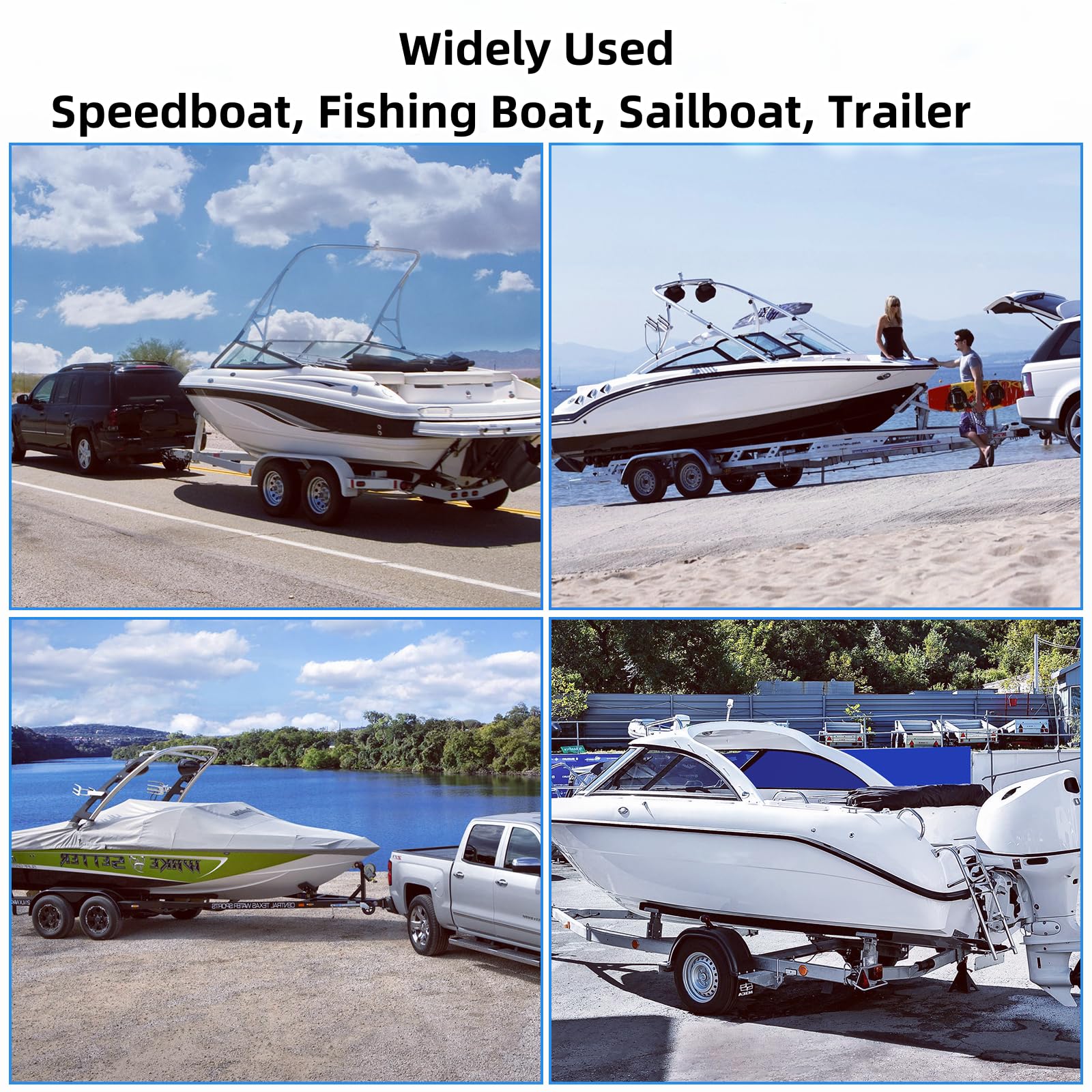 Garvee 60" Boat Trailer Guide, Adjustable Design, Rustproof Steel, PVC Pipes without Light