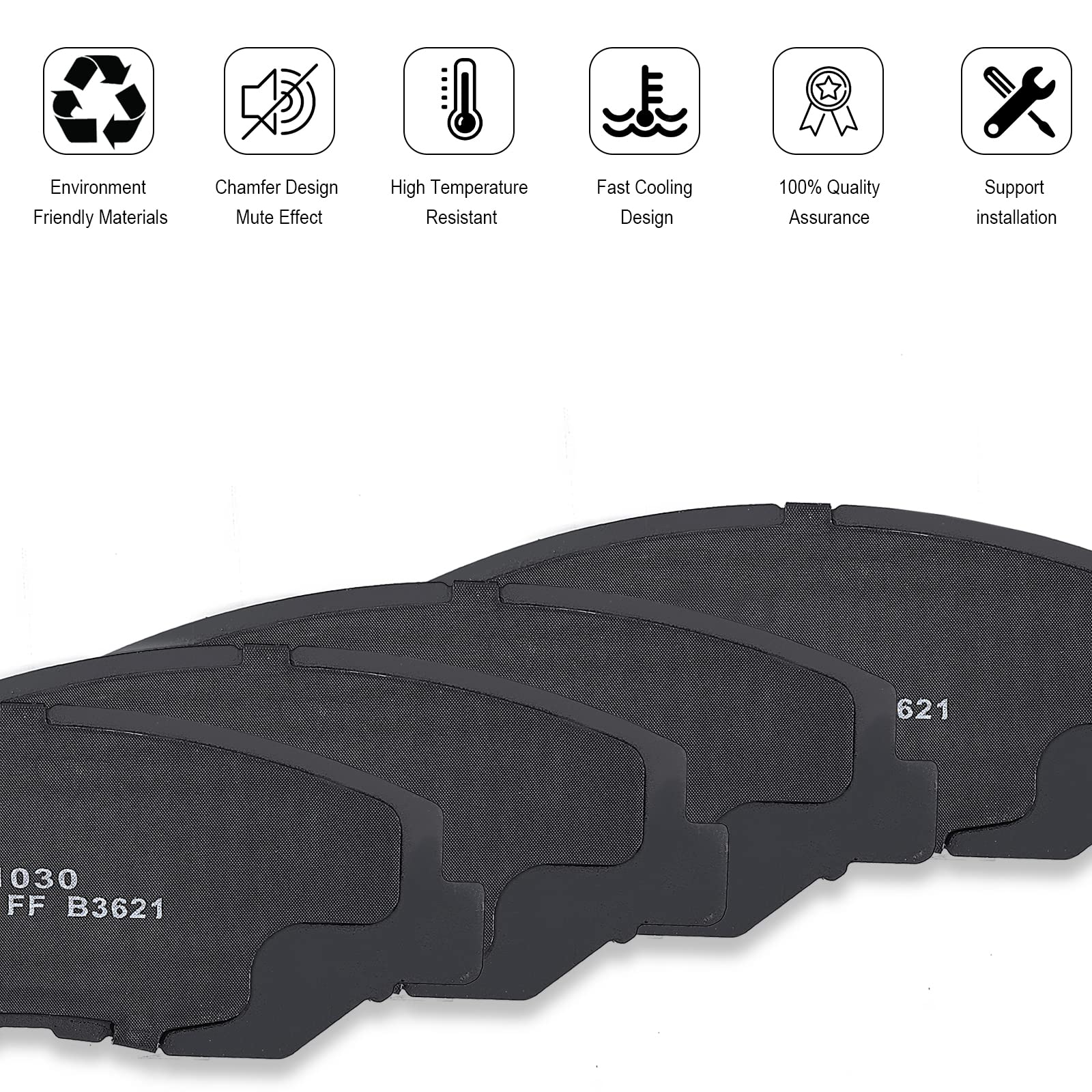 Garvee 4Pcs Premium Ceramic Disc Rear Brake Pads for 2002-2020 Altima,2011-2020 Leaf,04-19 Maxima,03-20 Murano,07-19 Sentra,07-13 Grand Vitara, EX35 FX35 FX45 G35 M45 QX50 QX60 QX70
