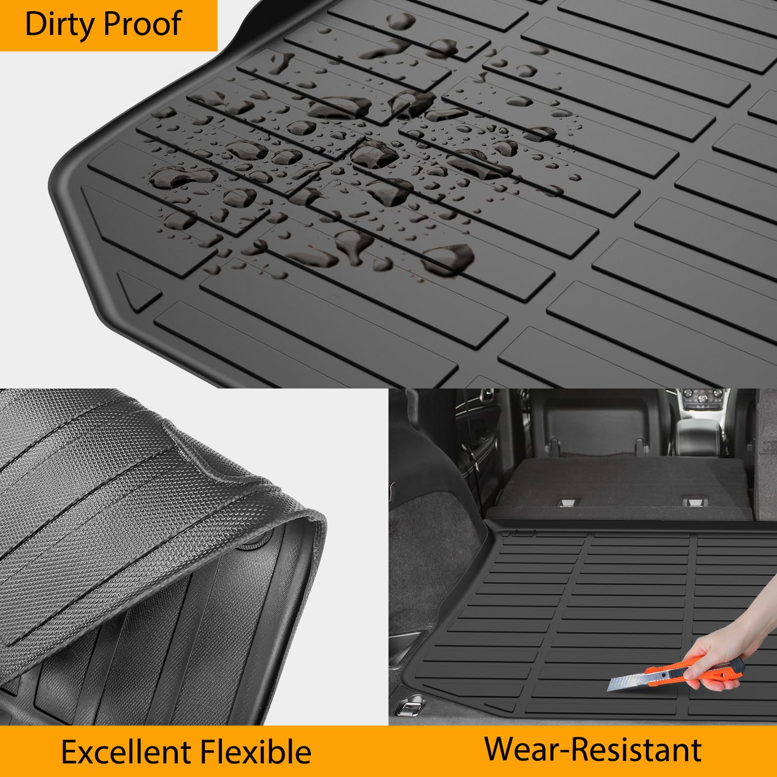 Garvee All-Weather Durable Cargo Mat for Honda CR-V 2017-2022