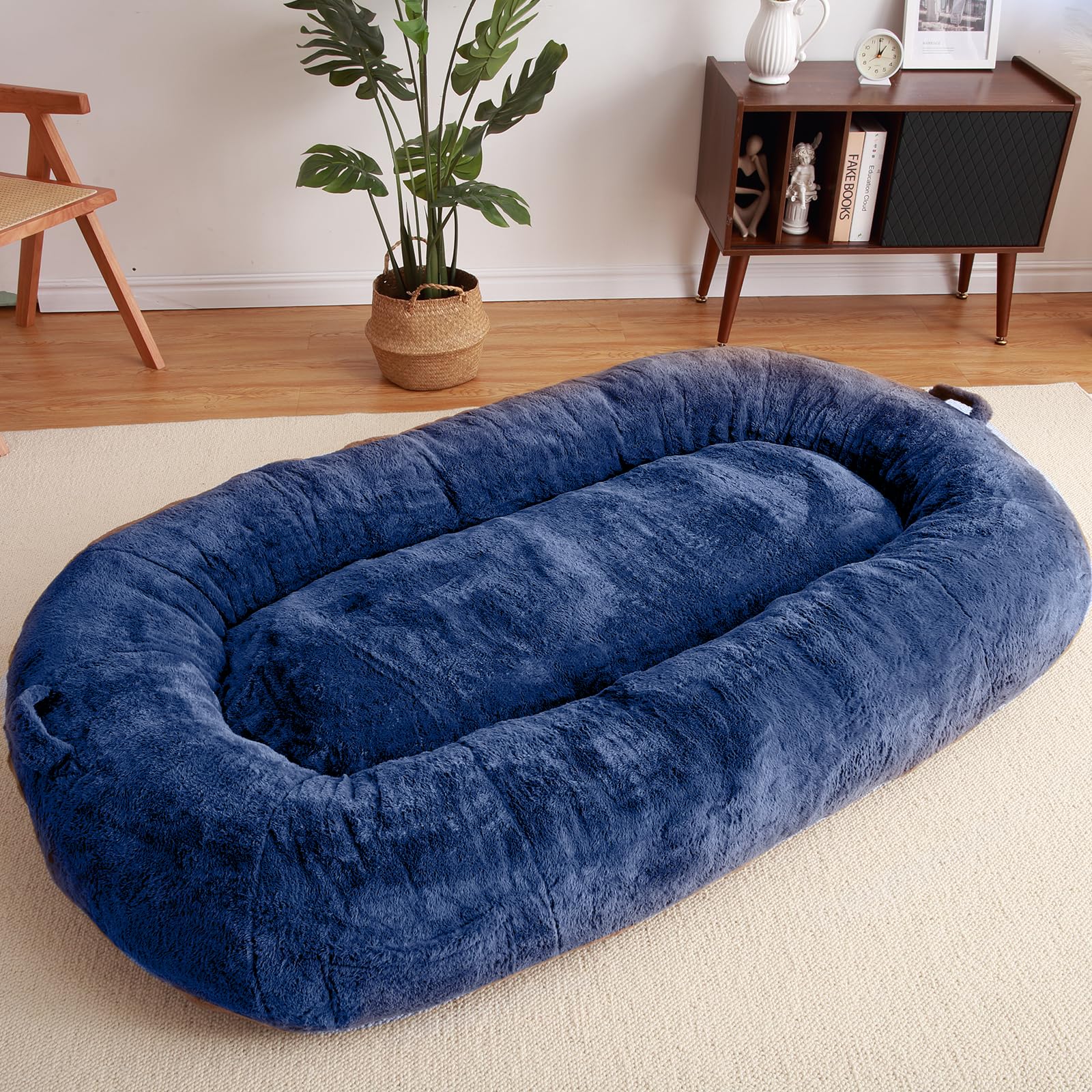 Garvee Giant Dog Bed for Men and Women, 75"x48"x14" - Washable & Plush Dog Bed for People, Suitable for Adults，Human-Sized Bed