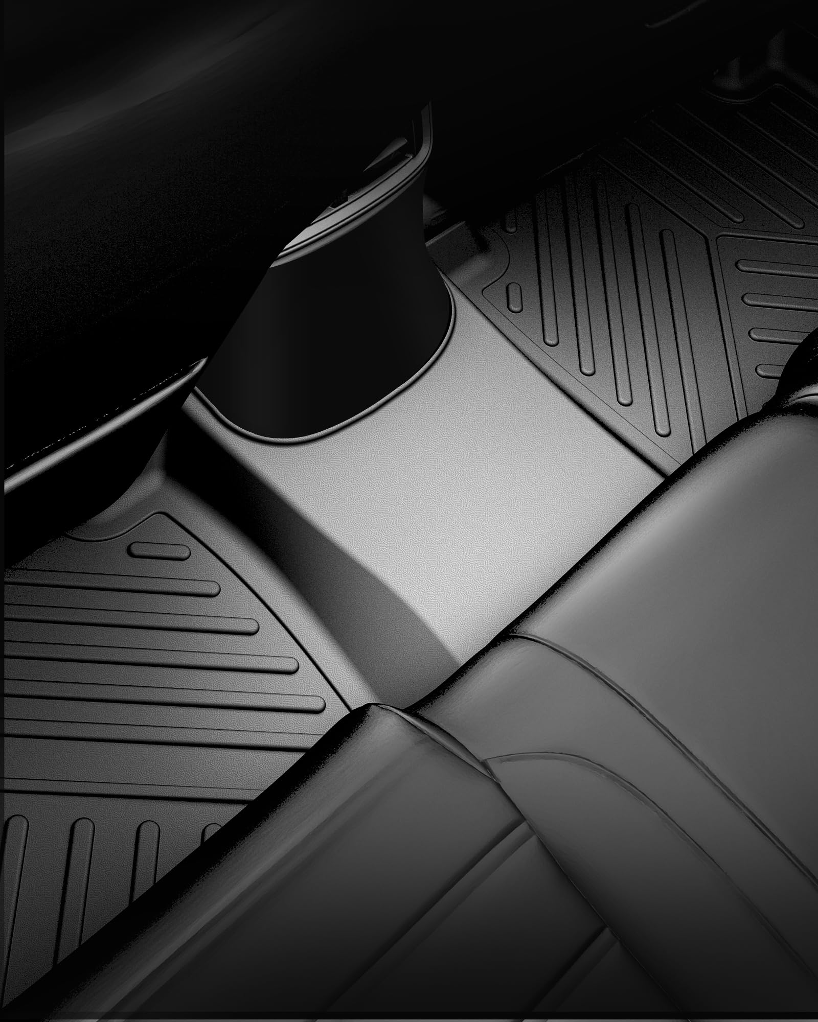 Garvee Floor Mats Compatible with Subaru Outback Legacy 2020-2025, Black TPE All-Weather Floor Liners, 1st & 2nd Row, Custom Fit