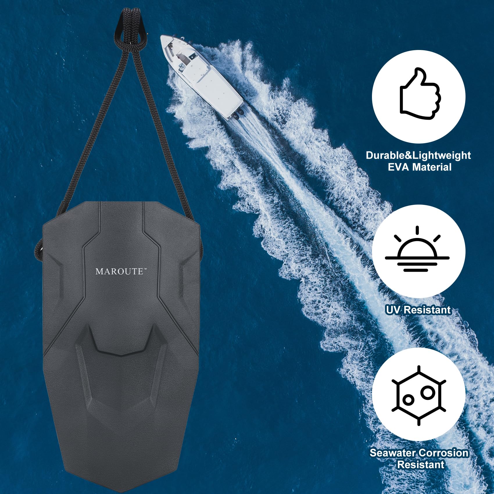 Garvee Boat Fenders UV-Resistant, Easy Install for Bass Boat, Jon Boat, Dock
