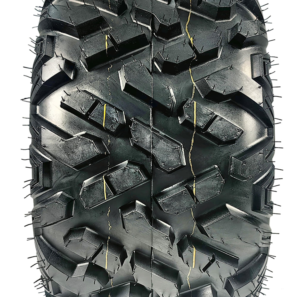 Garvee 25x10-12 ATV UTV Tires 6PR All-Terrain Heavy Duty Tubeless for Trail Mud Rock 25x10-12 12 Rim Black