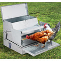 Garvee Chicken Treadle Feeder, Poultry Feeder, 30lbs Automatic Chicken Feeder with Sides Buffer System, for 15-20 Chickens