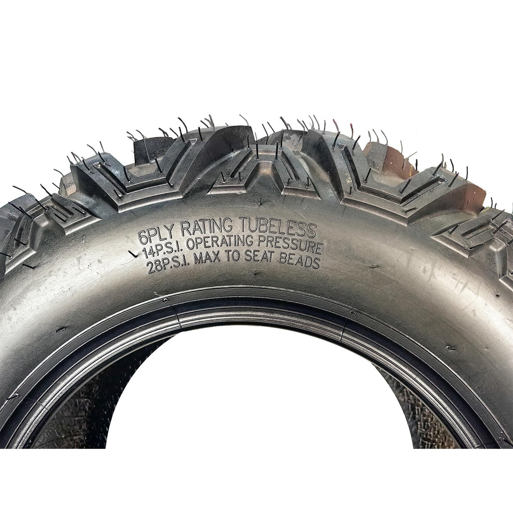 Garvee 25x8-12 ATV/UTV Tire 6PR All-Terrain Tires 1PCS Tubeless, ATV Tire, Heavy Duty for Trail/Mud/Rock, Black