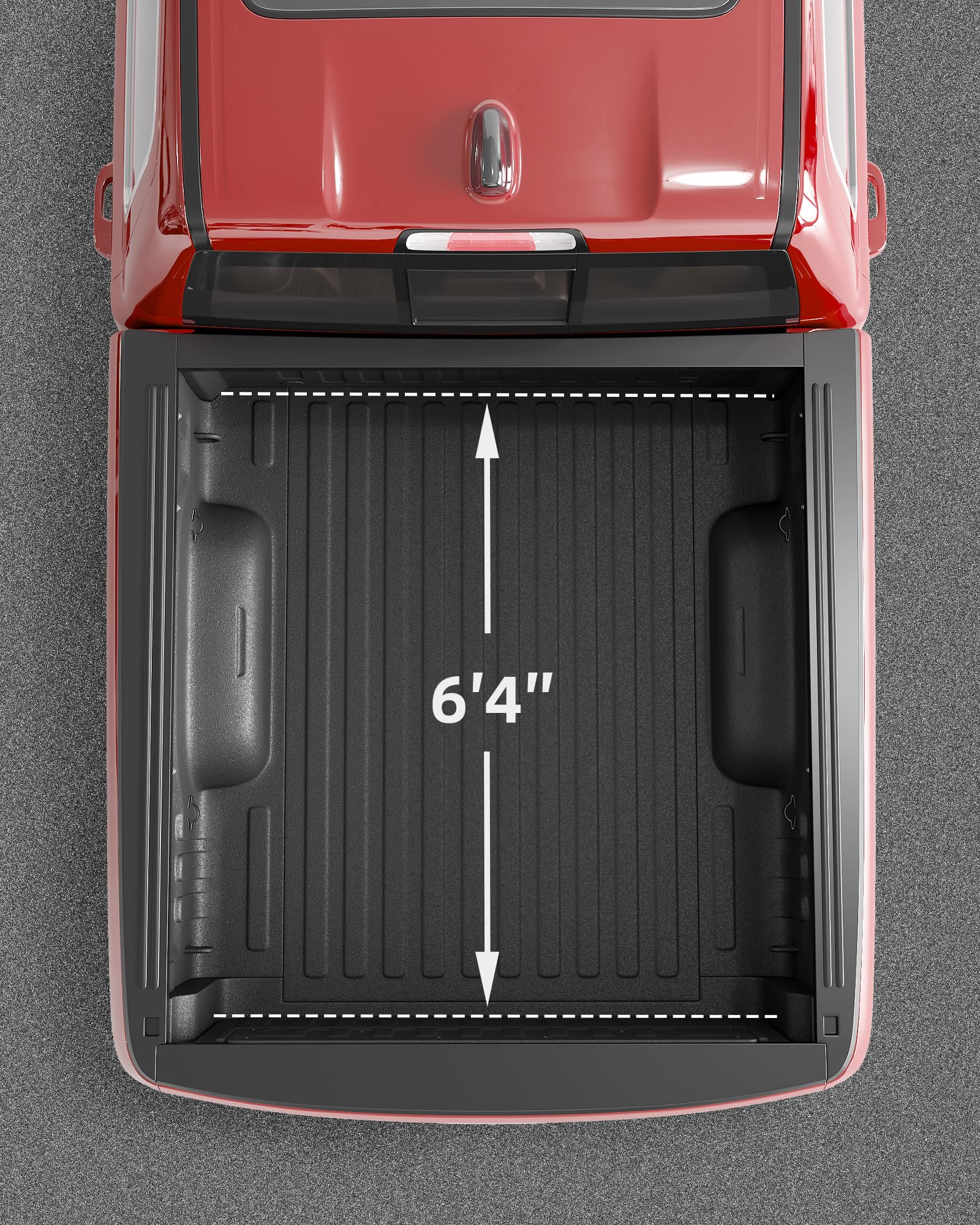 Garvee 6.4ft Black Soft Vinyl Roll-Up for '02-'18 Ram 1500