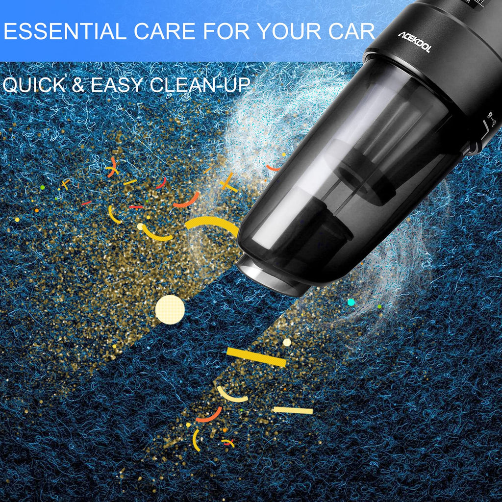 Garvee Car Handheld Vacuums, 8500Pa High Power Portable Mini Cordless Rechargeable Vacuum Cleaner for Car, Office Home and Pet Hair